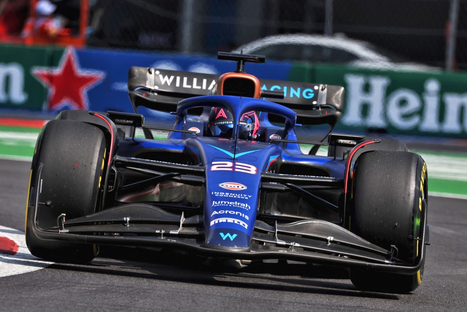 Alexander Albon (THA) Williams Racing FW45. Formula 1 World Championship, Rd 20, Mexican Grand Prix, Friday 27th October 2023. Mexico City, Mexico.