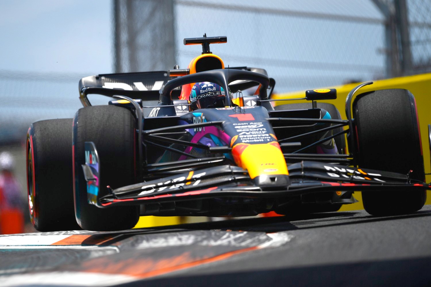 Max Verstappen of the Netherlands driving the (1) Oracle Red Bull Racing RB19 on track during final practice ahead of the F1 Grand Prix of Miami at Miami International Autodrome on May 06, 2023 in Miami, Florida. (Photo by Rudy Carezzevoli/Getty Images) // Getty Images / Red Bull Content Pool 