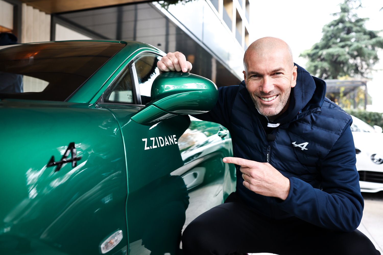 Zinedine Zidane, the legendary French footballer and Alpine ambassador