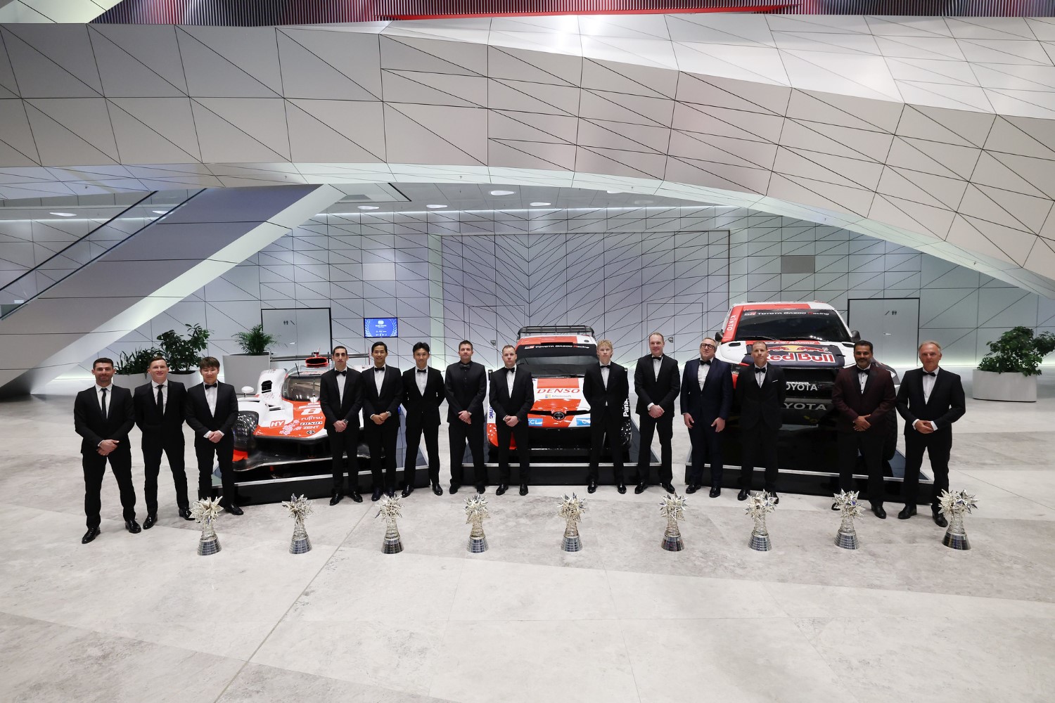 FAMILY PICTURE TOYOTA during the 2023 FIA Prize Giving Ceremony in Baky on December 8, 2023 at Baku Convention Center in Baku, Azerbaijan - Photo Grégory Lenormand / DPPI