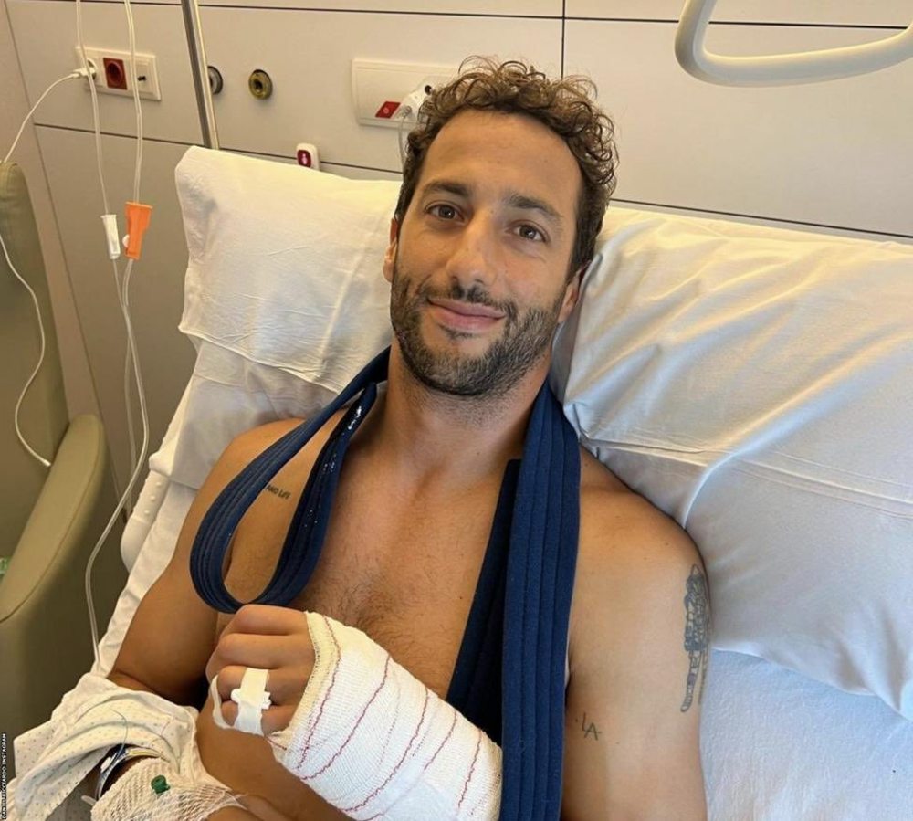 Daniel Ricciardo received bad news after undergoing surgery on his broken hand sustained from an accident during practice for the Dutch GP.