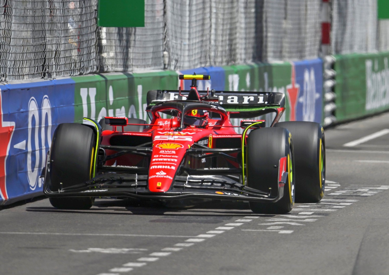 F1 Sainz puts Ferrari on top in first Moanco GP practice