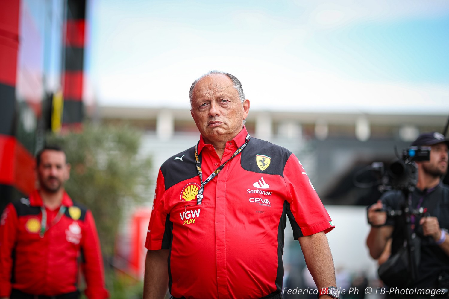 Frederic Vasseur Team Principal of the Scuderia Ferrari during the Italian GP, Monza 31 August-3 September 2023 Formula 1 World championship 2023.