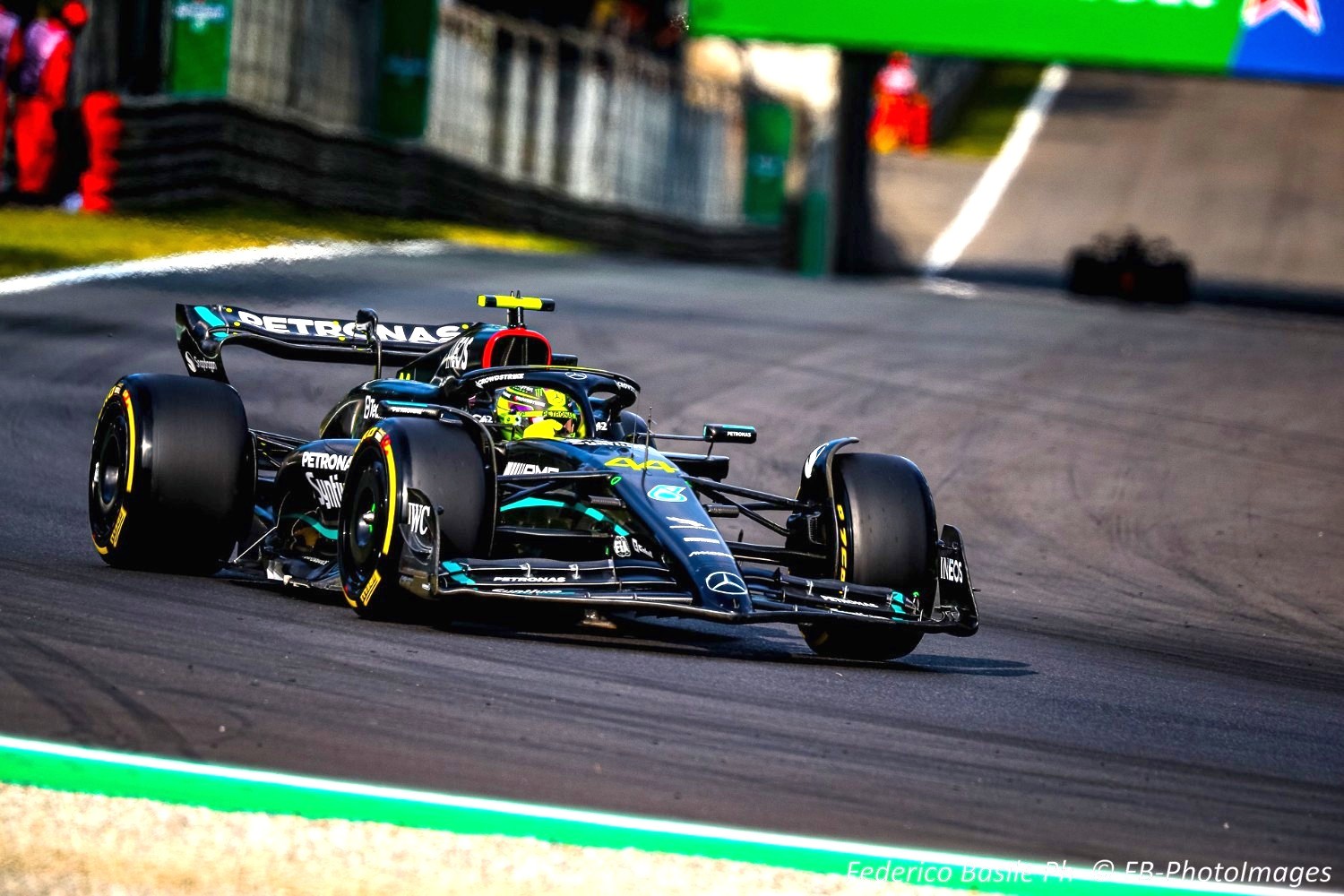 #44 Lewis Hamilton, (GRB) AMG Mercedes Ineos during the Italian GP, Monza 31 August-3 September 2023 Formula 1 World championship 2023.
