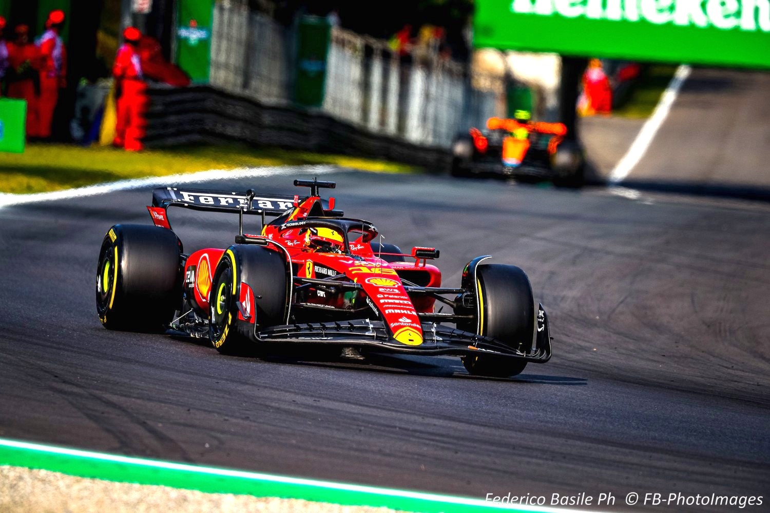#16 Charles Leclerc, (MON) Scuderia Ferrari during the Italian GP, Monza 31 August-3 September 2023 Formula 1 World championship 2023.