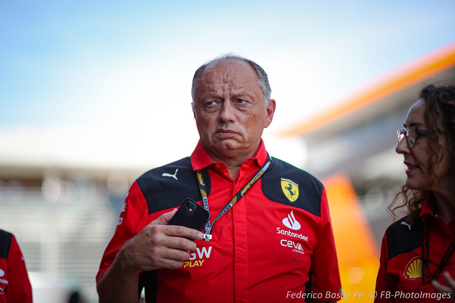 Frederic Vasseur Team Principal of the Scuderia Ferrari during the Italian GP, Monza 31 August-3 September 2023 Formula 1 World championship 2023.