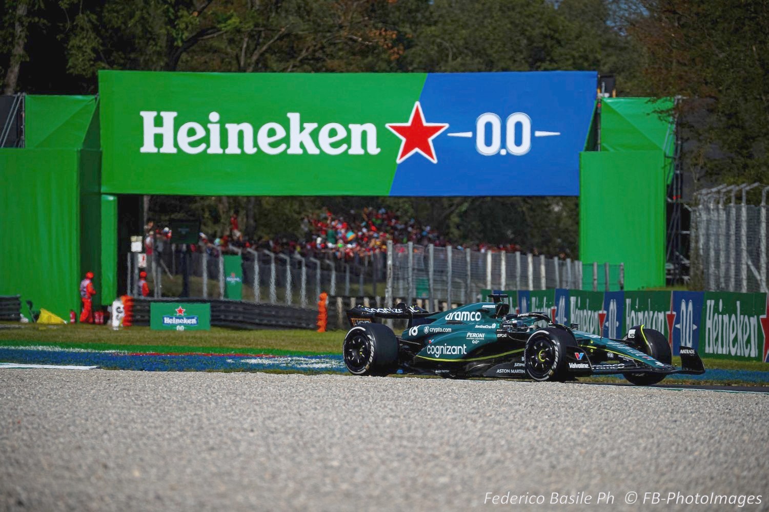 #18 Lance Stroll, (CND) Aramco Aston Martin Mercedes during the Italian GP, Monza 31 August-3 September 2023 Formula 1 World championship 2023.