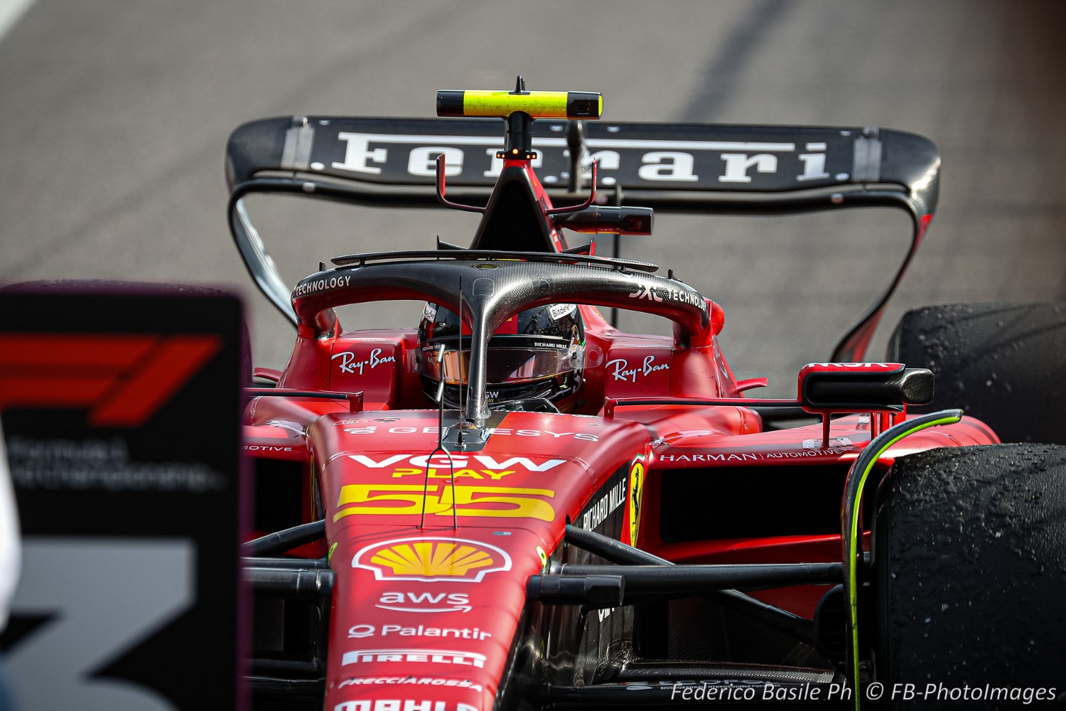 #55 Carlos Sainz, (ESP) Scuderia Ferrari during the Italian GP, Monza 31 August-3 September 2023 Formula 1 World championship 2023.