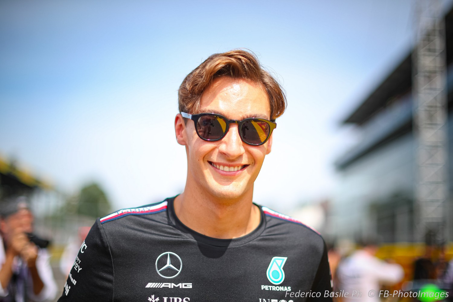 #63 George Russell, (GRB) AMG Mercedes Ineos during the Italian GP, Monza 31 August-3 September 2023 Formula 1 World championship 2023.