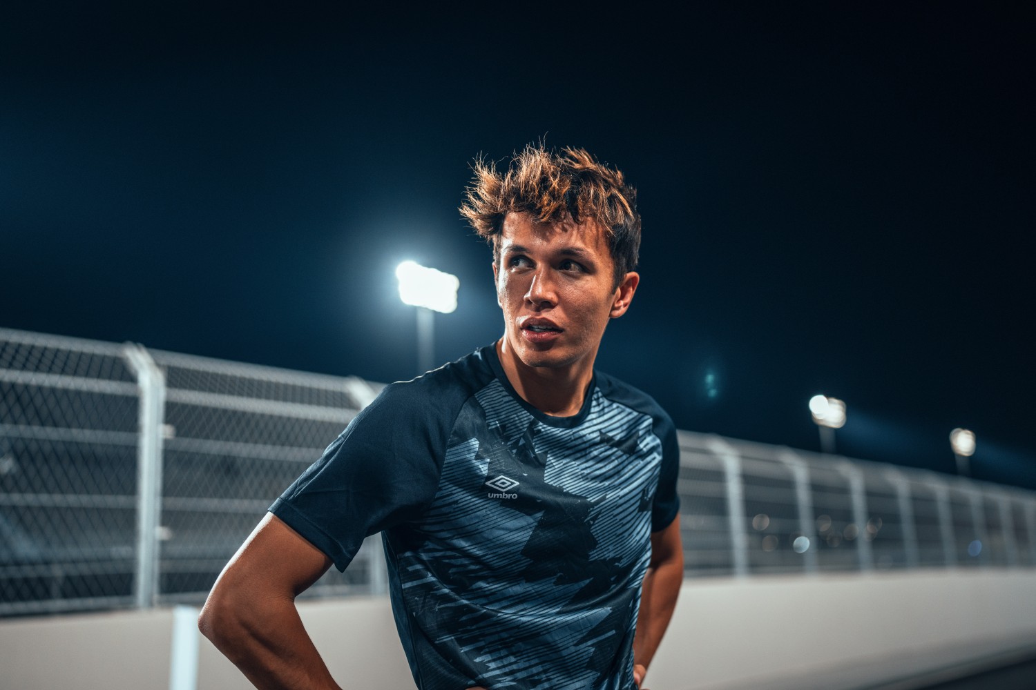 Suffering from the heat - Alexander Albon (THA) Williams Racing. Formula 1 World Championship, Rd 18, Qatar Grand Prix, Thursday 5th October 2023. Doha, Qatar.