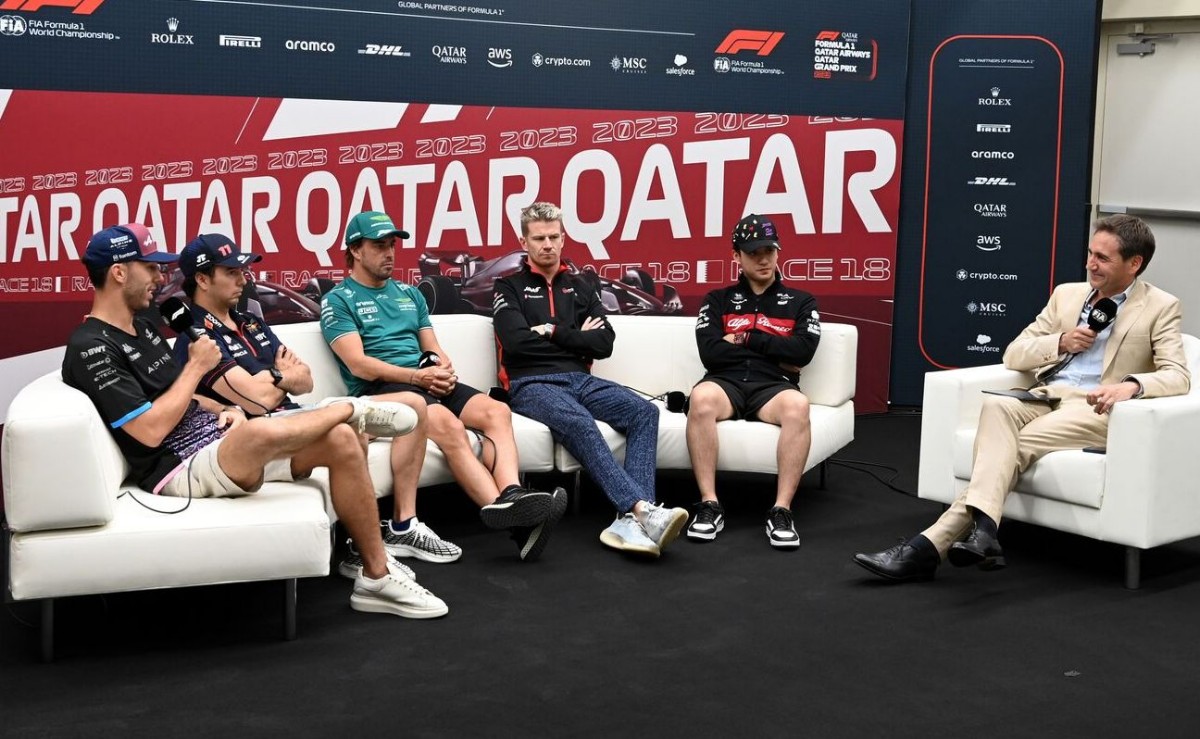 DRIVER GROUP 1 – Pierre GASLY (Alpine), Sergio PÉREZ (Red Bull), Fernando ALONSO (Aston Martin), Nico HÜLKENBERG (Haas), Zhou GUANYU (Alfa Romeo)