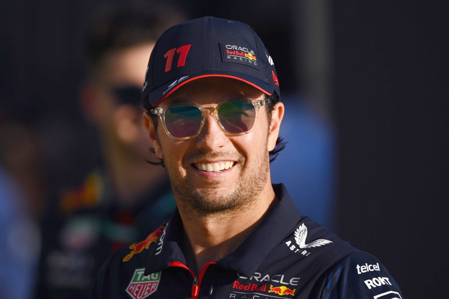 Sergio Perez of Mexico and Oracle Red Bull Racing looks on in the Paddock during previews ahead of the F1 Grand Prix of Saudi Arabia at Jeddah Corniche Circuit on March 16, 2023 in Jeddah, Saudi Arabia. (Photo by Clive Mason/Getty Images) // Getty Images / Red Bull Content Pool