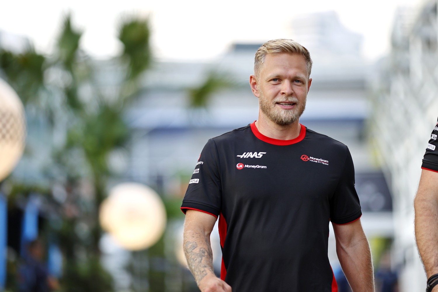 Kevin Magnussen during the Singapore GP at Marina Bay Street Circuit on Thursday September 14, 2023 in Singapore, Singapore. (Photo by Andy Hone / LAT Images)