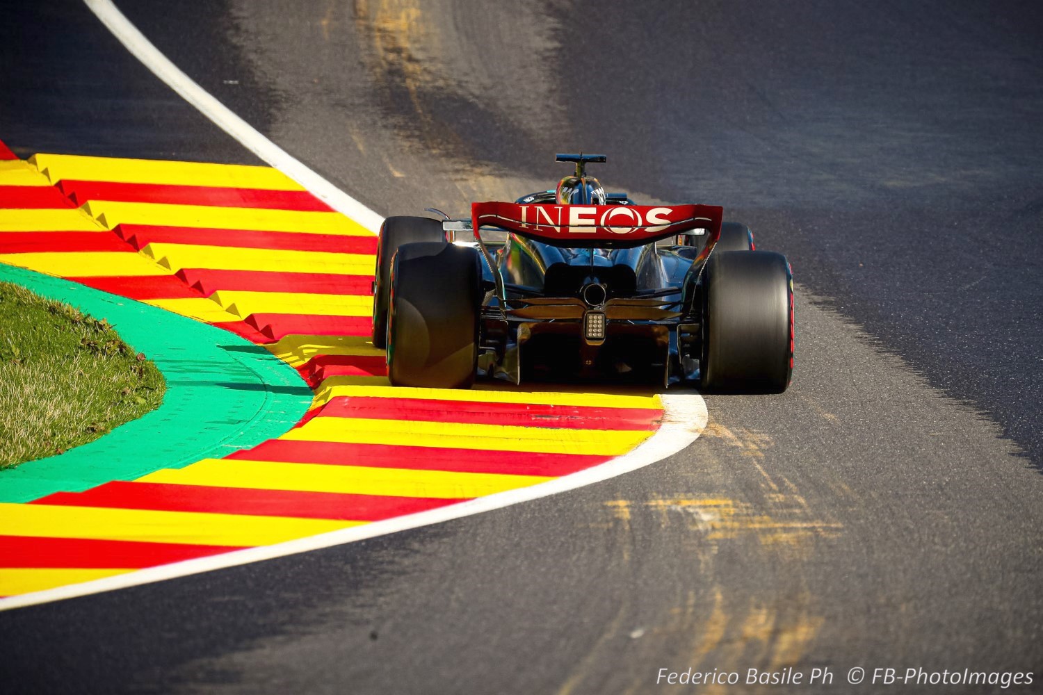 #63 George Russell, (GRB) AMG Mercedes Ineos during the Belgian GP, Spa-Francorchamps 27-30 July 2023 Formula 1 World championship 2023.