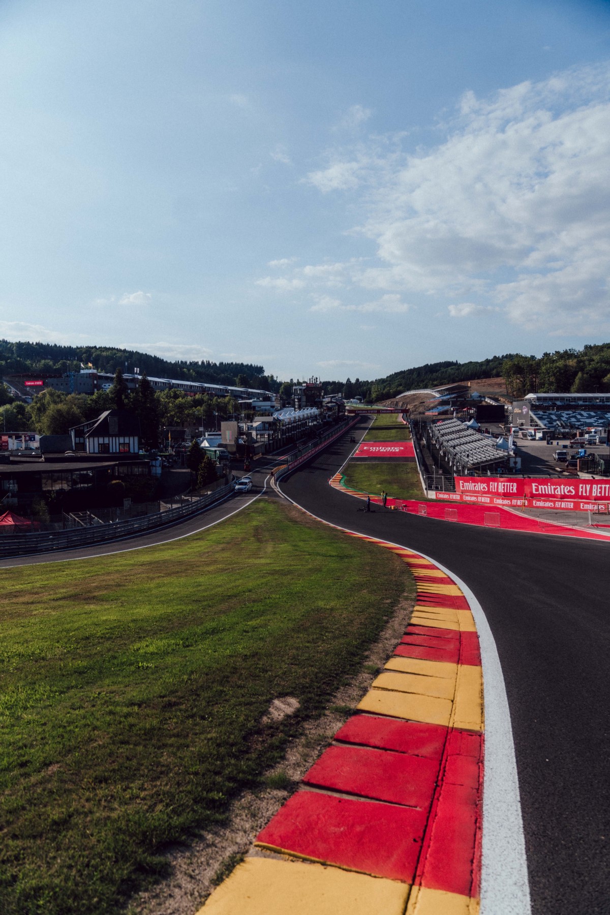 Looking back from Eau Rouge