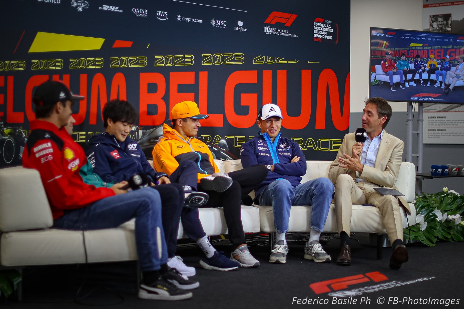 DRIVER GROUP 2 – Yuki TSUNODA (AlphaTauri), Lance STROLL (Aston Martin), Charles LECLERC (Ferrari), Lando NORRIS (McLaren), Alex ALBON (Williams)
