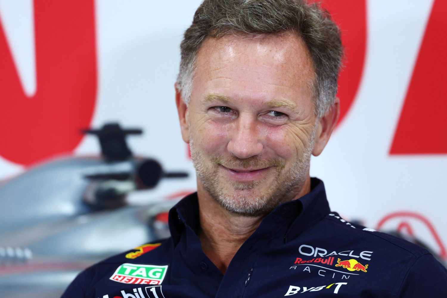 Red Bull Racing Team Principal Christian Horner attends the Team Principals Press Conference during practice ahead of the F1 Grand Prix of Japan at Suzuka International Racing Course on September 22, 2023 in Suzuka, Japan. (Photo by Dan Istitene/Getty Images) // Getty Images / Red Bull Content Pool