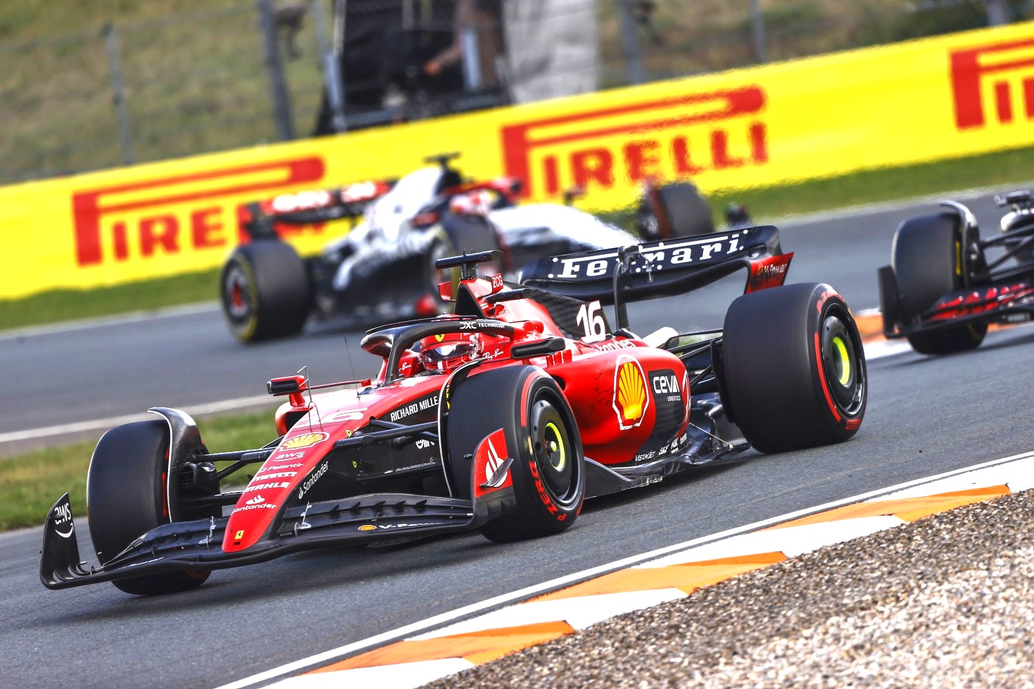 Charles Leclerc, Ferrari SF-23 during the Dutch GP at Circuit Zandvoort on Sunday August 27, 2023 in North Holland, Netherlands. (Photo by Andy Hone / LAT Images)