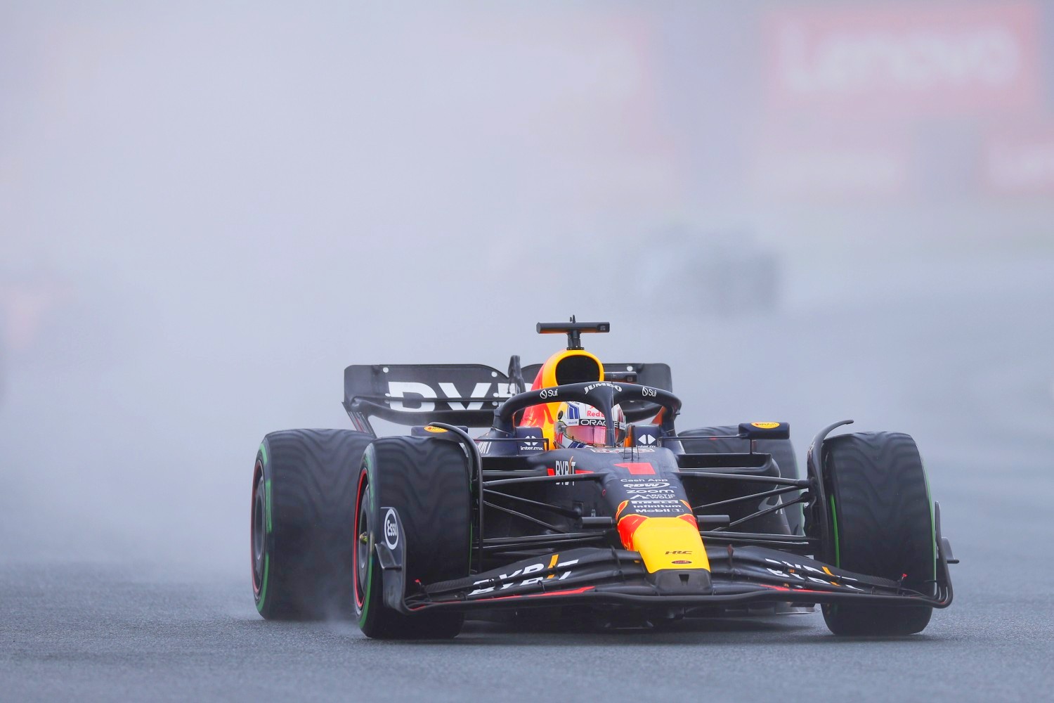 Max Verstappen of the Netherlands driving the (1) Oracle Red Bull Racing RB19 on track during the F1 Grand Prix of The Netherlands at Circuit Zandvoort on August 27, 2023 in Zandvoort, Netherlands. (Photo by Dean Mouhtaropoulos/Getty Images) // Getty Images / Red Bull Content Pool