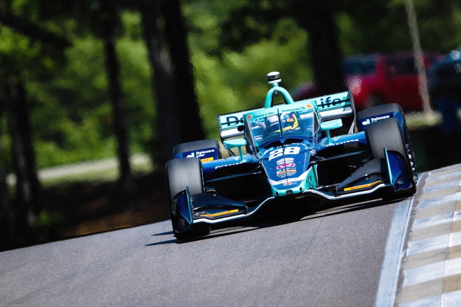 IndyCar Grosjean outduels Palou to win pole at Barber