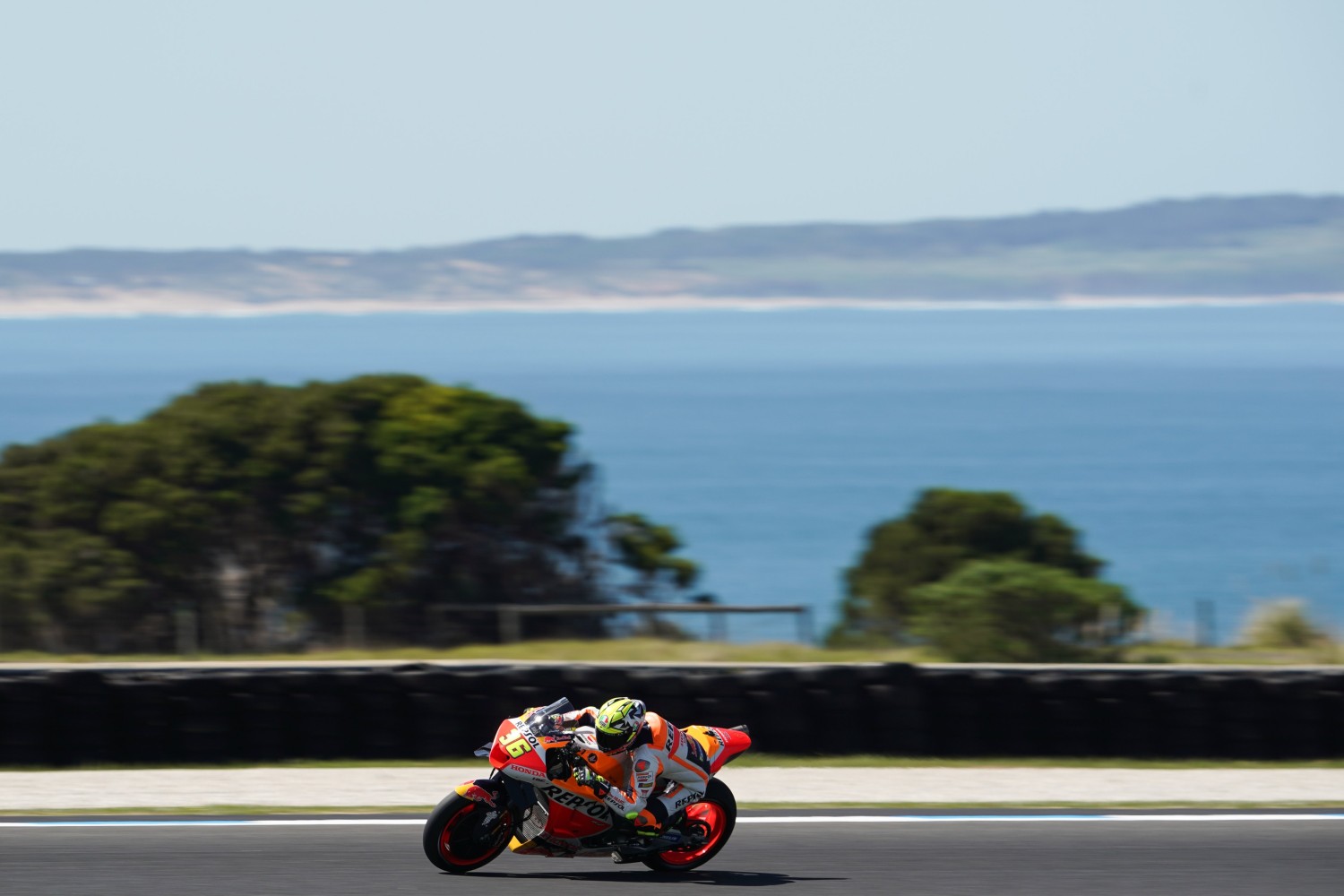 Joan Mir races around Phillip Island on Friday