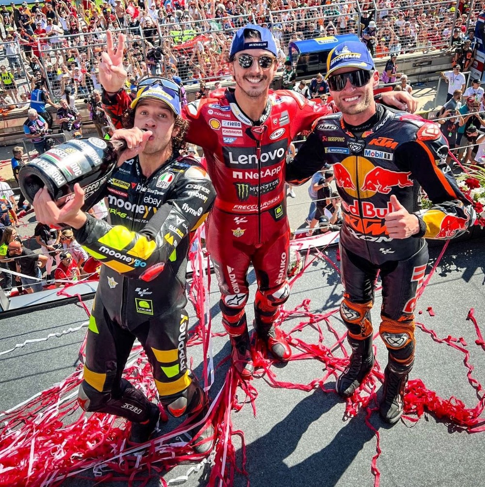 Austrian GP top 3