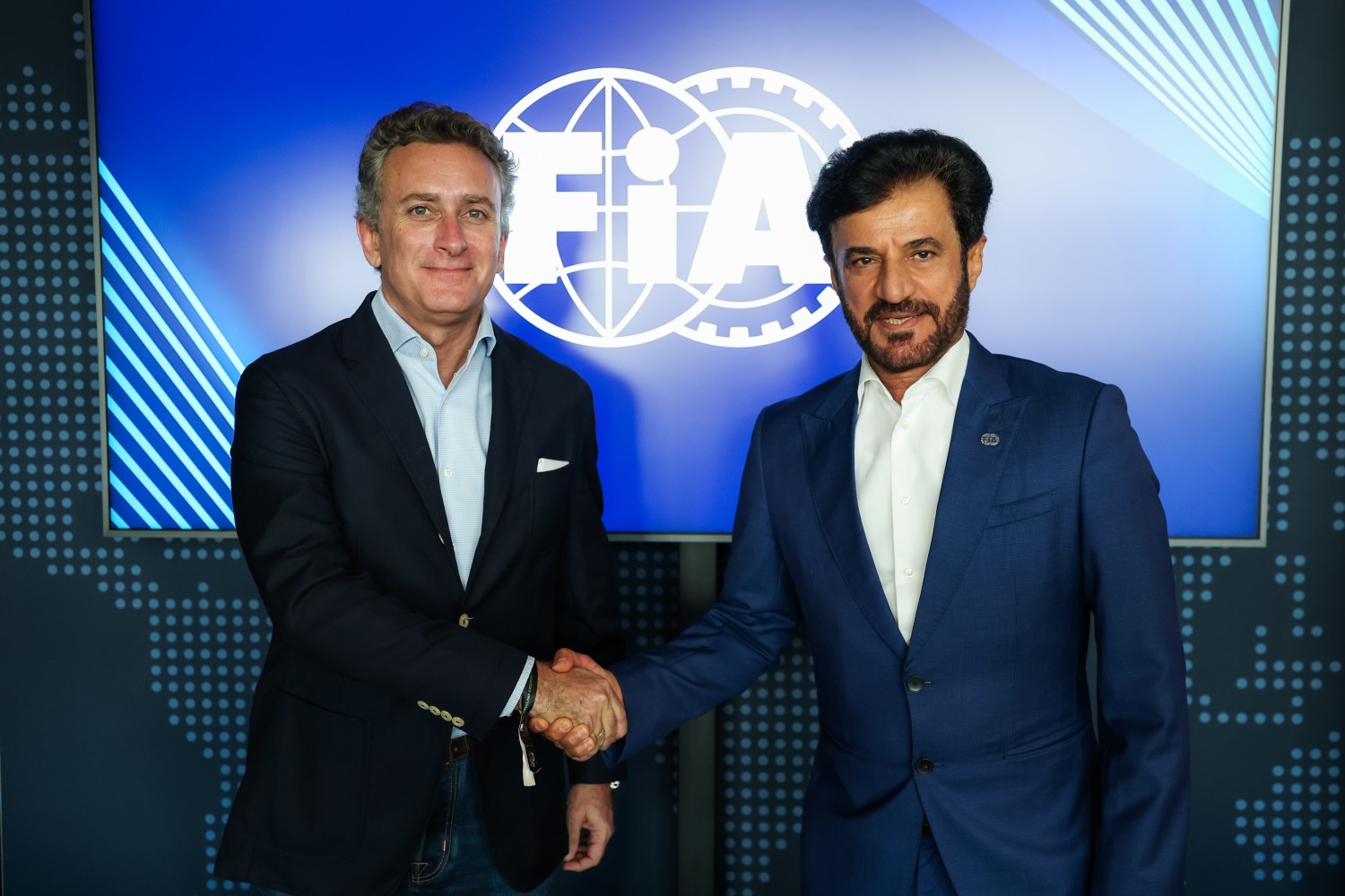 AGAG Alejandro with BEN SULAYEM Mohammed (uae), President of the FIA, portrait, during the 2023 Formula 1 Qatar Airways Hungarian Grand Prix, 11th round of the 2023 Formula One World Championship from July 21 to 23, 2023 on the Hungaroring, in Mogyorod, Hungary - Photo Florent Gooden / DPPI