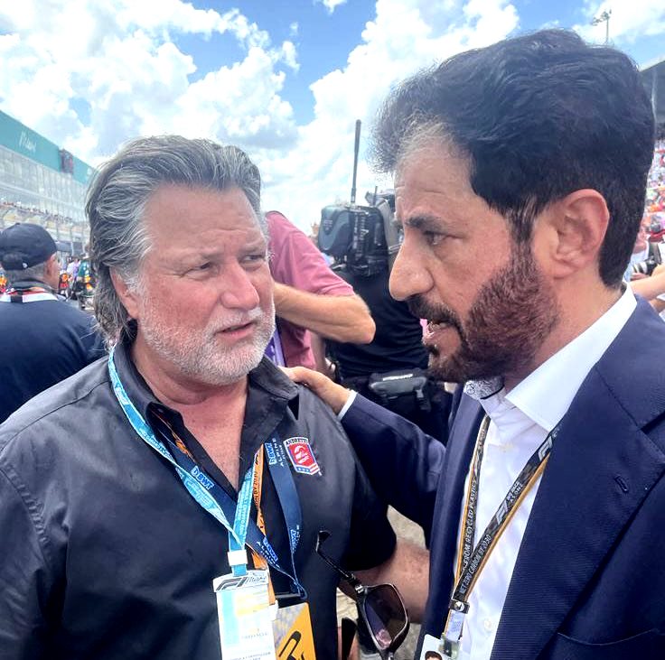 Michael Andretti and Mohammed ben Sulayem