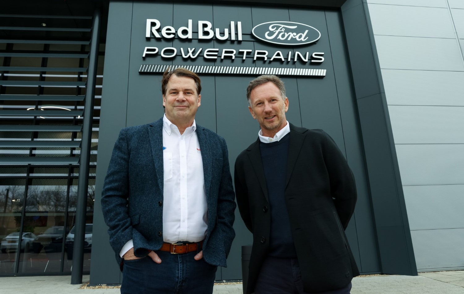 Ford CEO Jim Farley visited the RBPT facility to meet Christian Horner and the Red Bull Racing team
