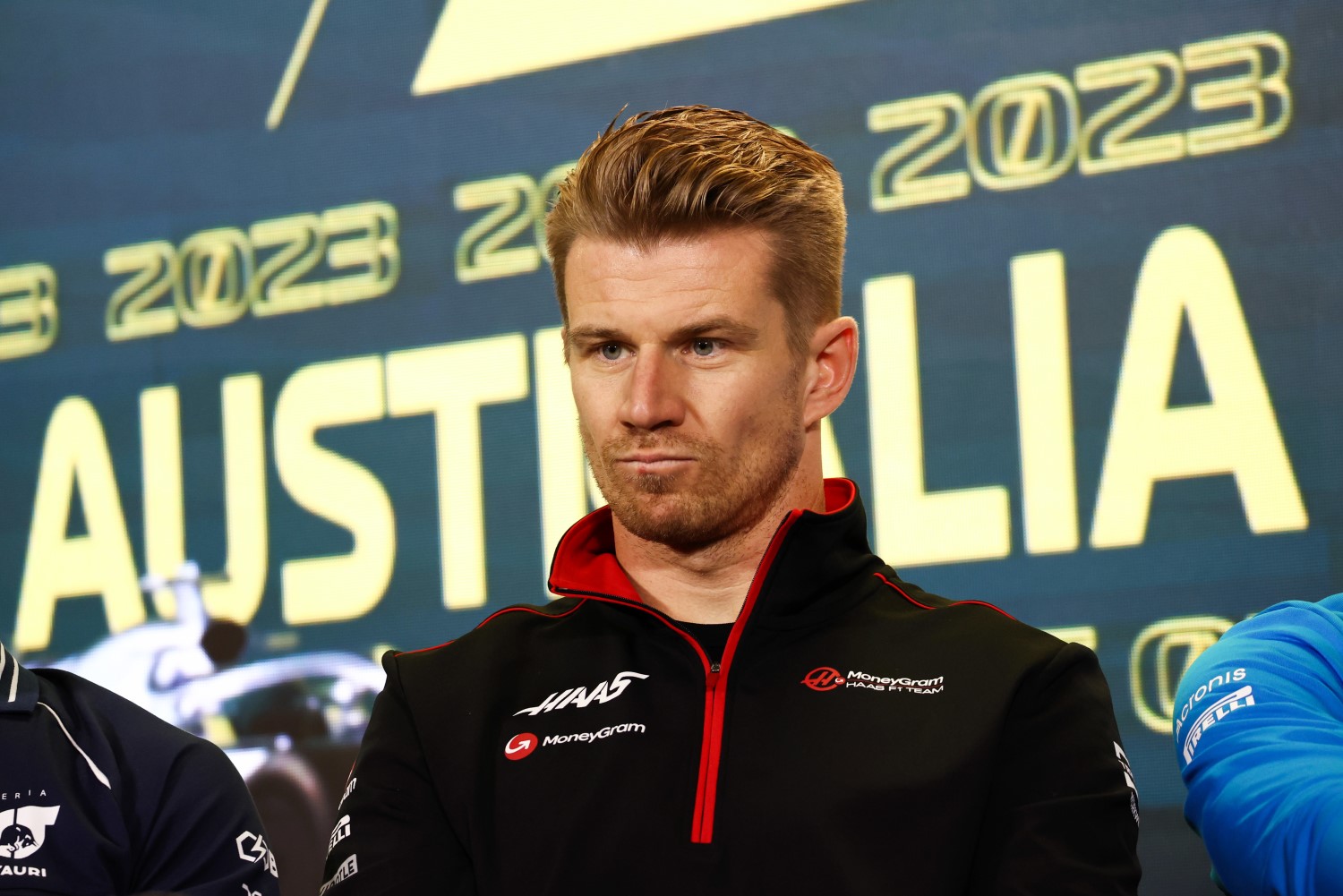 Nico Hulkenberg, Haas F1 Team in the Press Conference during the Australian GP at Melbourne Grand Prix Circuit on Thursday March 30, 2023 in Melbourne, Australia. (Photo by LAT Images)