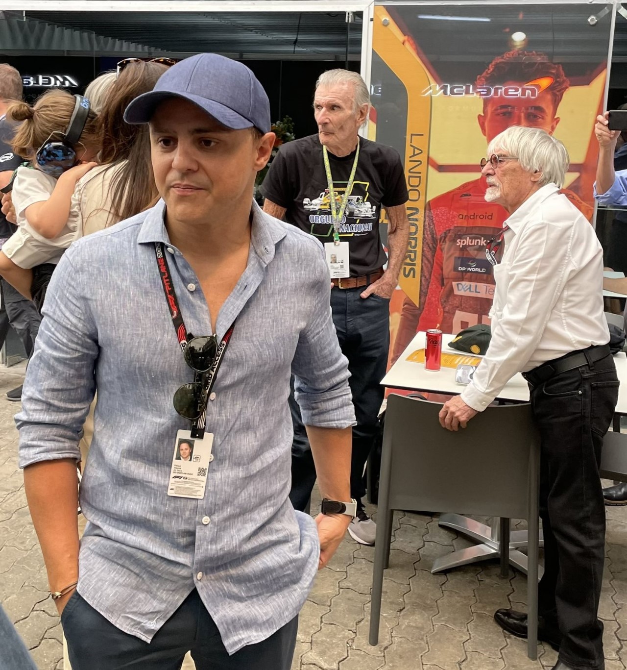 Felipe Massa blowing off Bernie Ecclestone in the Sao Paulo GP 2023