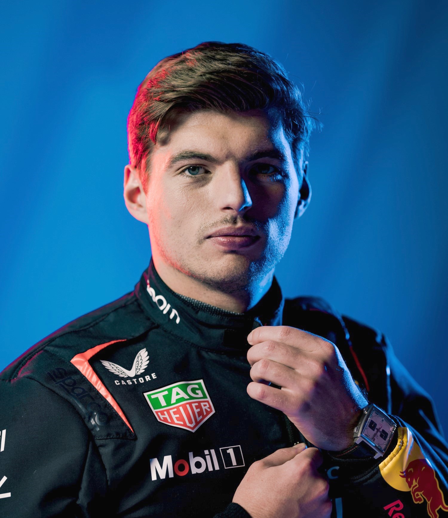 Max Verstappen seen during a photo shoot of the kit launch of Red Bull Racing in London, United Kingdom in 2023. // Red Bull Racing / Red Bull Content Pool