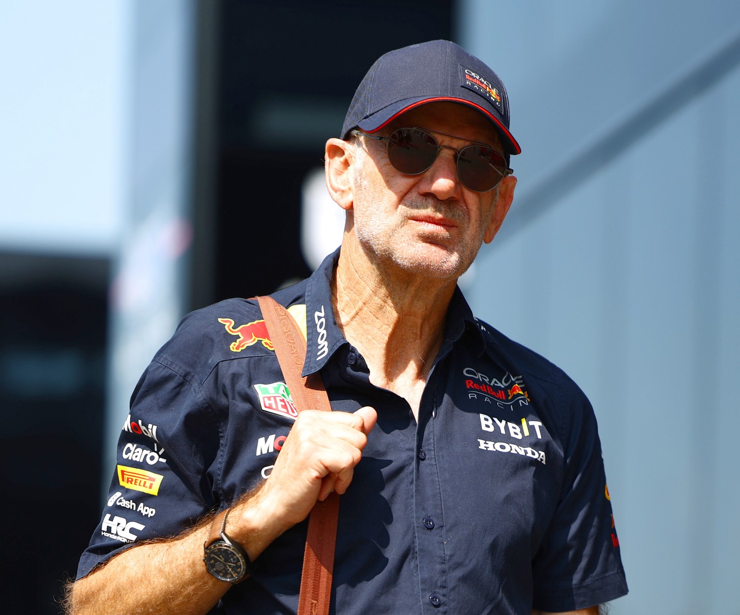 Adrian Newey, the Chief Technical Officer of Red Bull Racing walks in the Paddock prior to practice ahead of the F1 Grand Prix of Austria at Red Bull Ring on June 30, 2023 in Spielberg, Austria. (Photo by Mark Thompson/Getty Images) // Getty Images / Red Bull Content Pool
