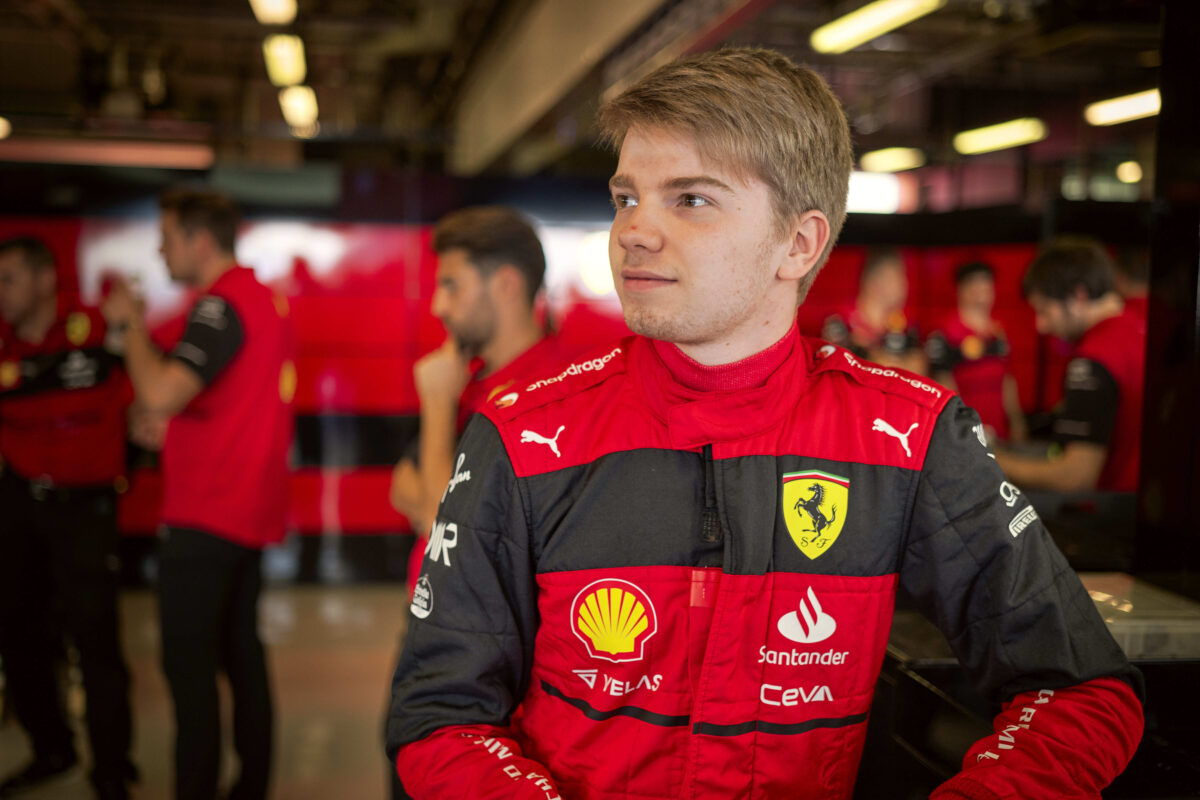 2023 Ferrari Reserve driver Robert Shwartzman. Photo courtesy of Ferrari