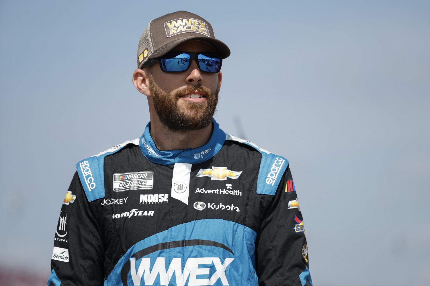 Ross Chastain, driver of the #1 Worldwide Express/UPS Chevrolet, waits on the grid during practice for the NASCAR Cup Series Goodyear 400 at Darlington Raceway on May 13, 2023 in Darlington, South Carolina. (Photo by Jared C. Tilton/Getty Images)