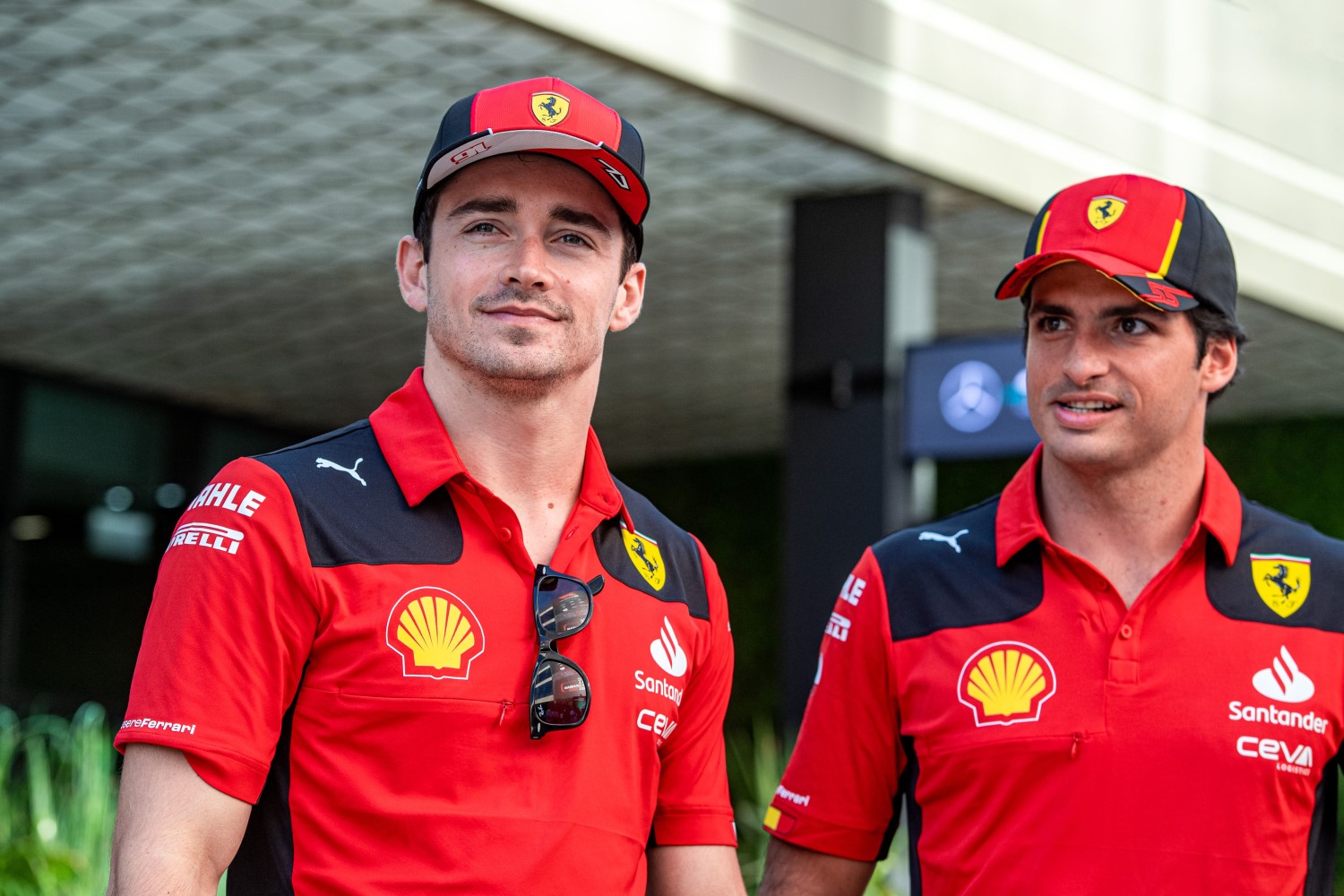 Carlos Sainz Jr. and Charles Leclerc