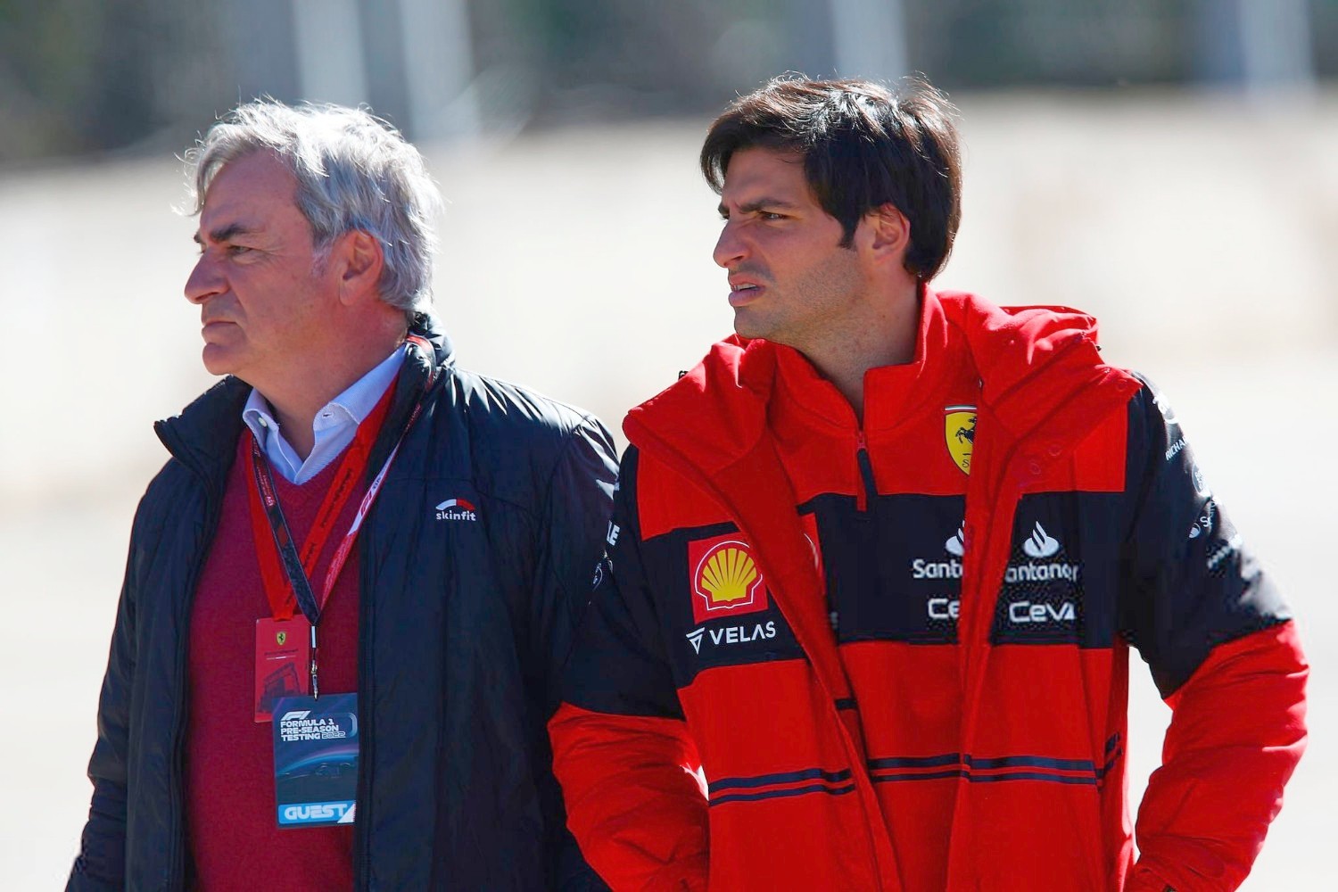 Carlos Sainz Sr. and son Carlos Sainz Jr.