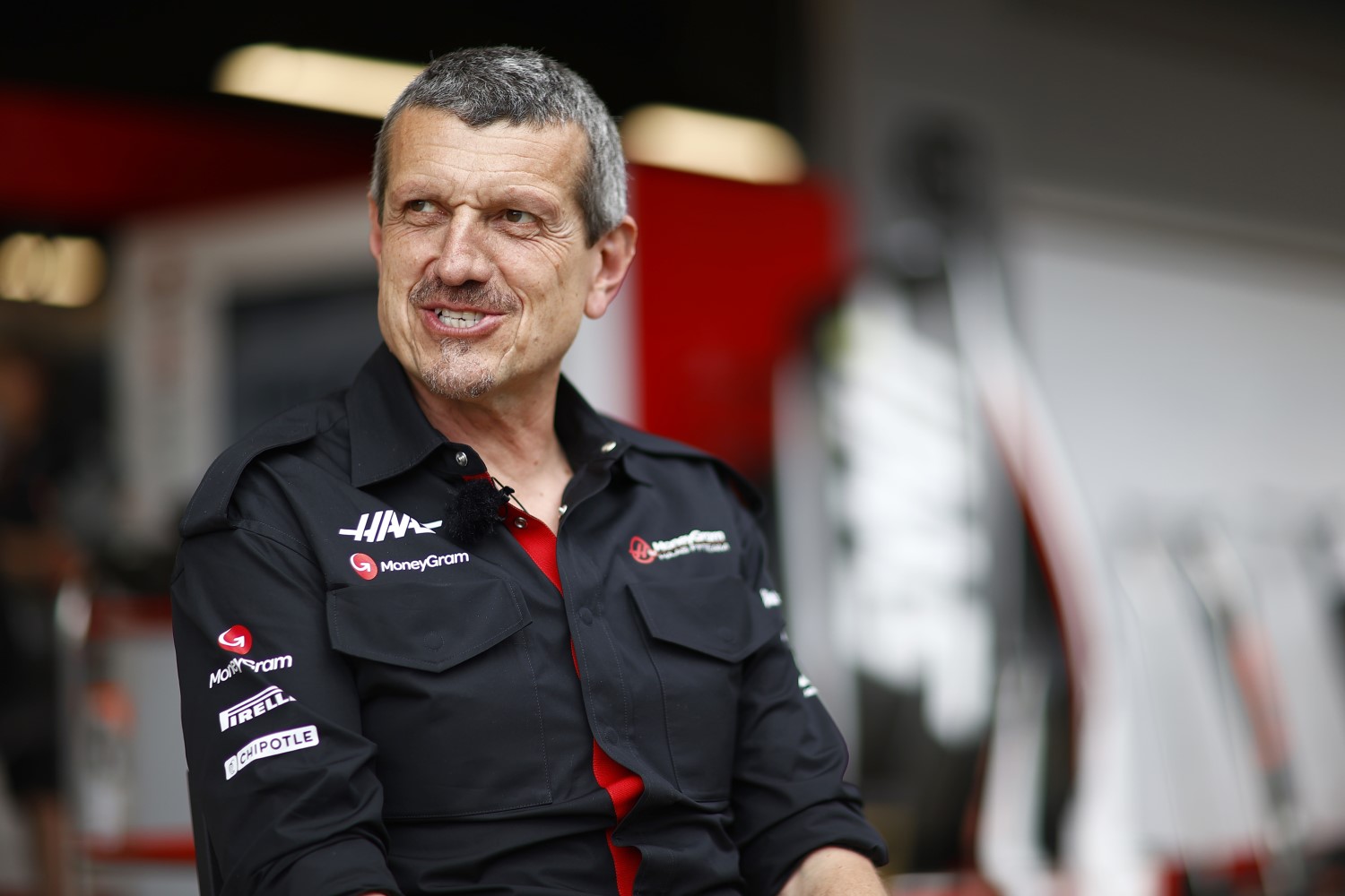 Guenther Steiner, Team Principal, Haas F1 Team sits down for an interview during the Spanish GP at Circuit de Barcelona-Catalunya on Thursday June 01, 2023 in Barcelona, Spain. (Photo by Andy Hone / LAT Images)