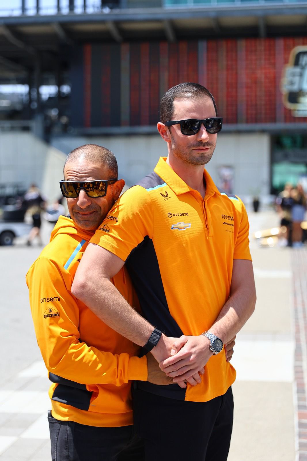 Tony Kanaan and Alexander Rossi