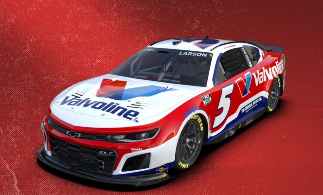 Kyle Larson Valvoline livery for 2024