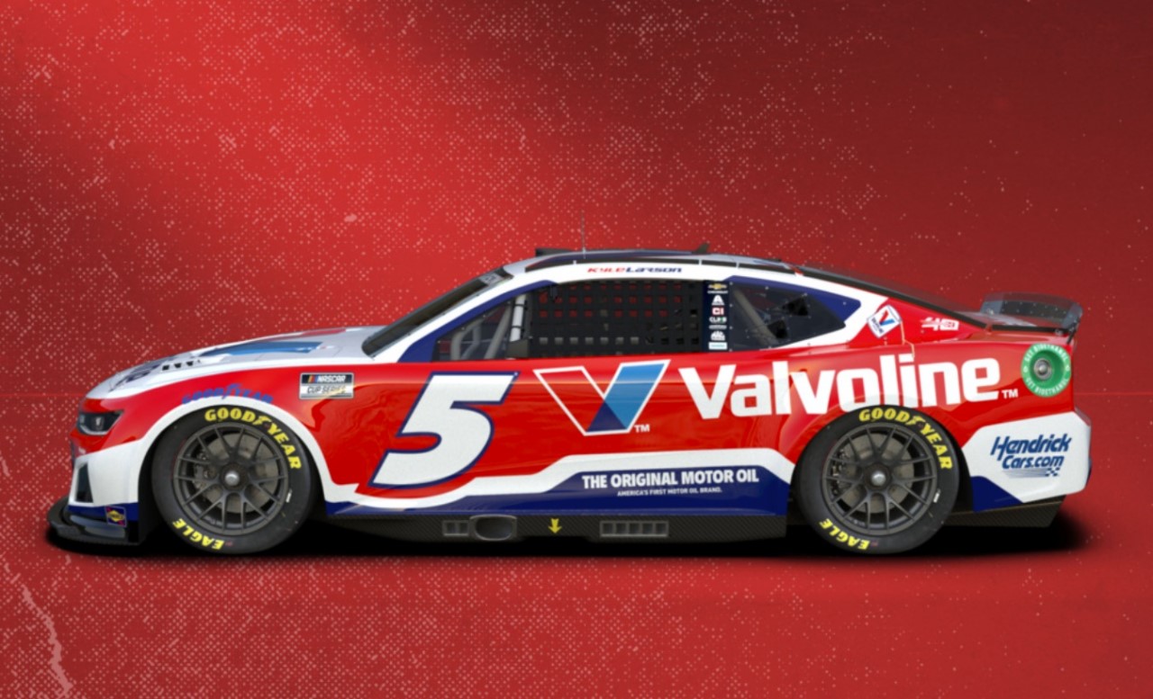 Kyle Larson Valvoline livery for 2024