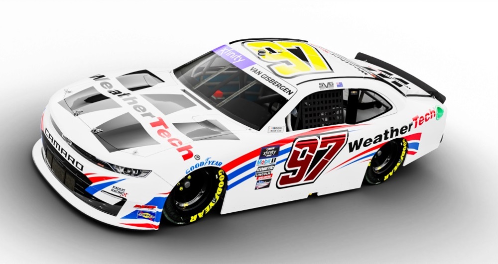 WeatherTech will sponsor a majority of Shane van Gisbergen's Cup and Xfinity races in 2024. Image provided by Trackhouse Racing.