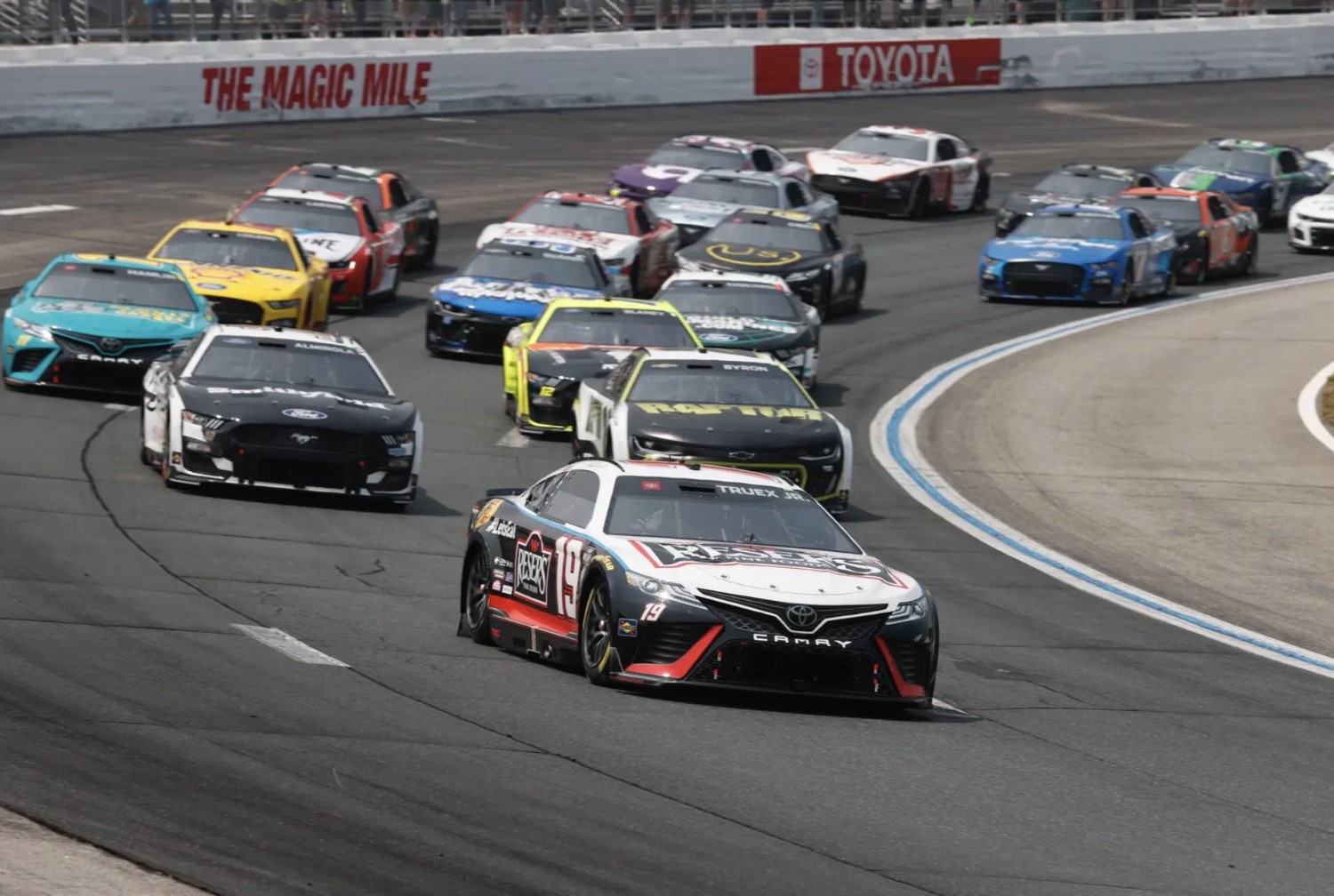 Martin Truex Jr. dominated the Crayon 301 NASCAR Cup race in Loudon Monday