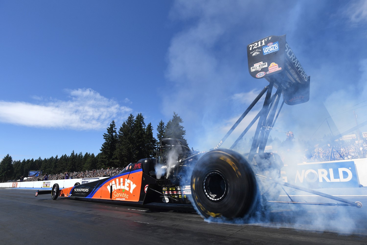 Mike Salinas. Photo courtesy of NHRA/Marc Gewertz