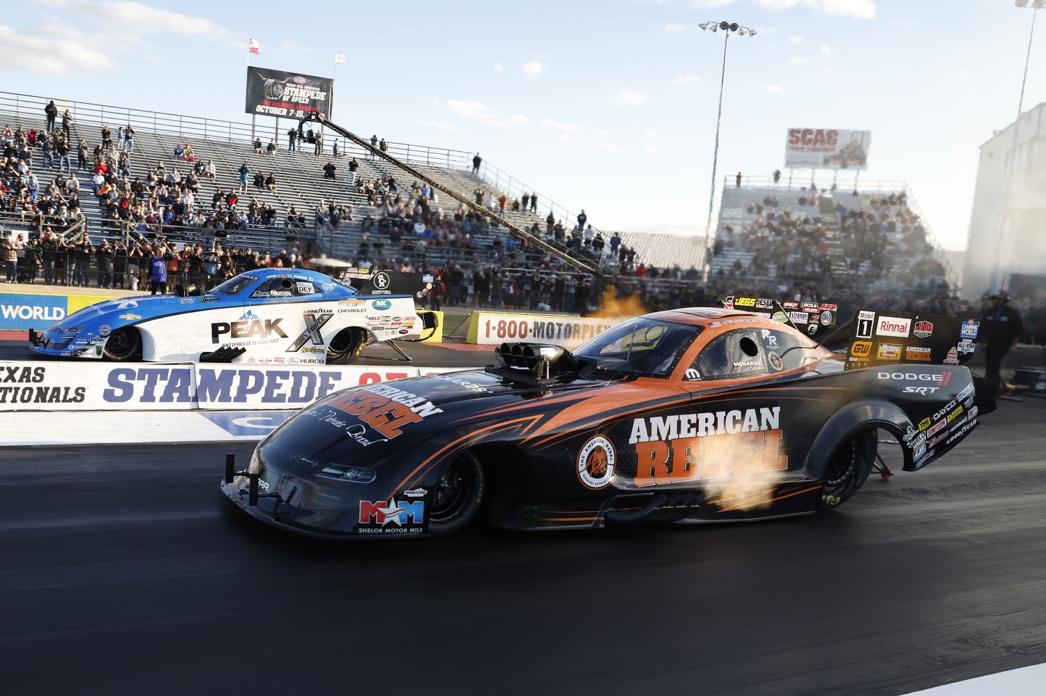 Funny Car final - Matt Hagan near lane - Texas NHRA FallNationals