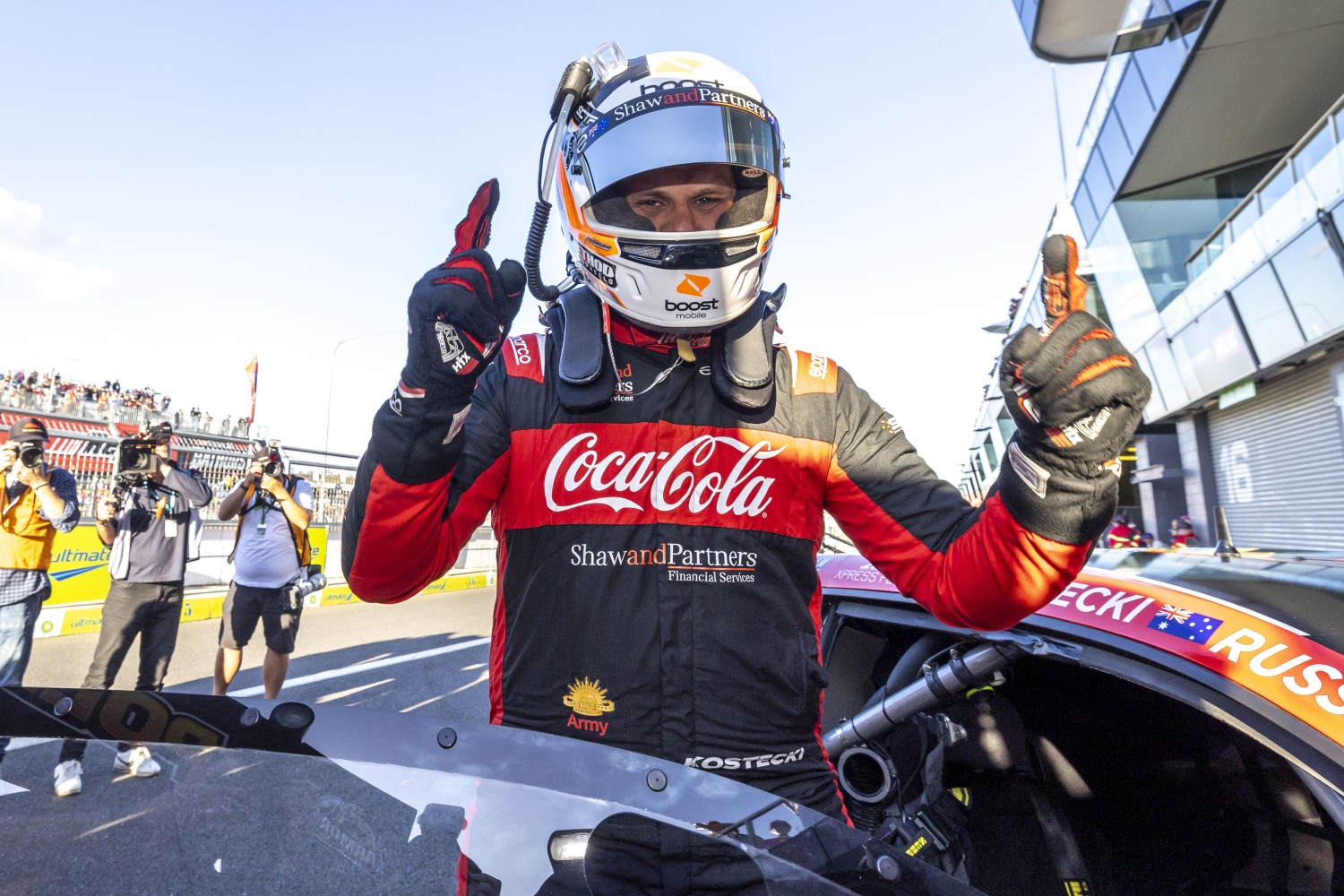 Brodie Kostecki and co driver Dave Russell will start tomorrows race from pole after Kostecki set the fastest time in the top ten shootout for the 2023 Repco Bathurst 1000, Event 10 of the Repco Supercars Championship, Mount Panorama, Bathurst, New South Wales, Australia. 7 Oct, 2023.