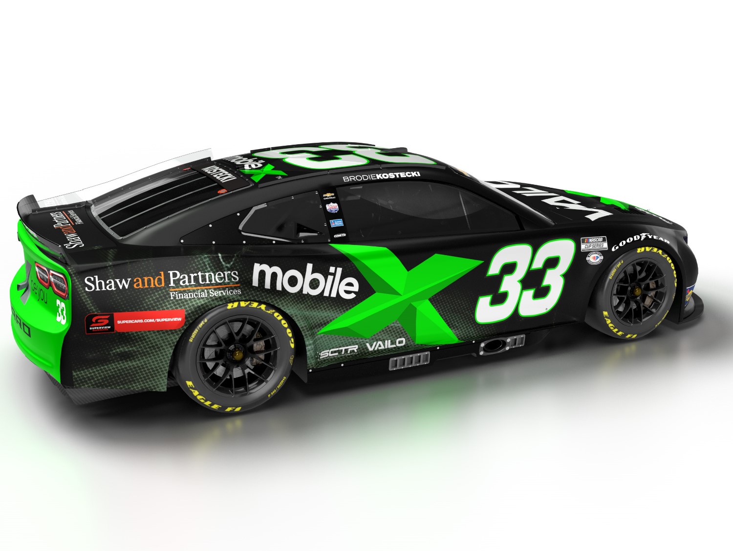 Brodie Kostecki's NASCAR Cup livery