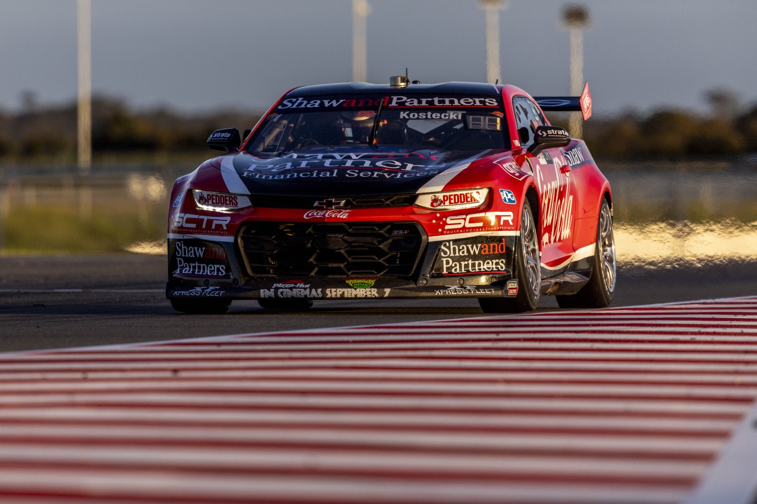 Brodie Kostecki wins race 1 of the 2023 OTR SuperSprint, Event 8 of the Repco Supercars Championship, The Bend, Tailem Bend, South Australia, Australia. 19 Aug, 2023.