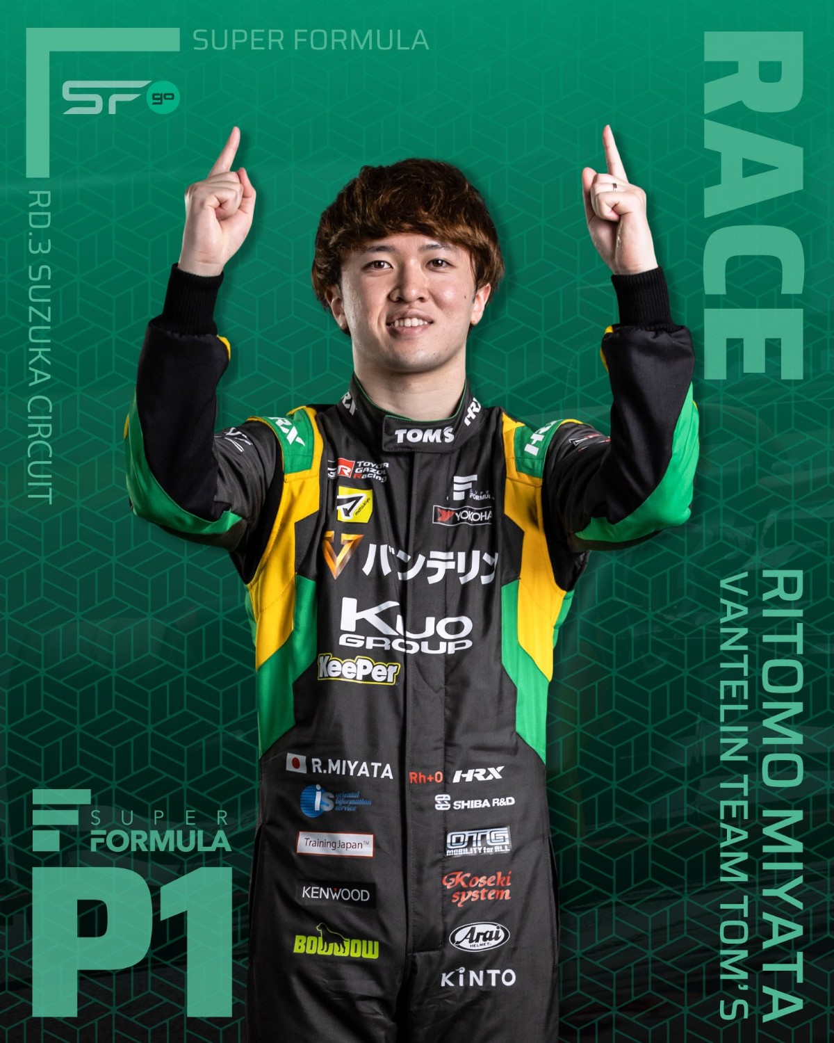 Super Formula Suzuka winner Ritomo Miyata