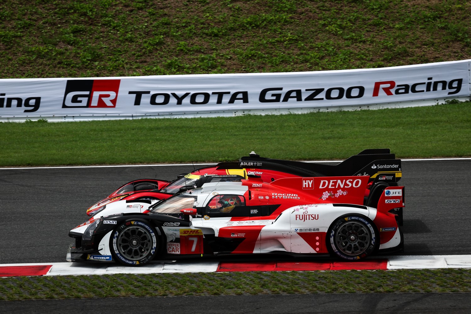 #7 Toyota battles hard with Ferrari